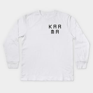 Karma akabane w/ Back Design v2 Kids Long Sleeve T-Shirt